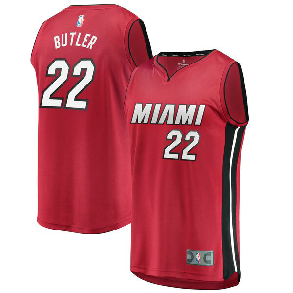 Maillot nba Miami Heat Statement Edition Homme Jimmy Butler 22 Rouge